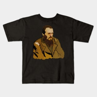 Fyodor Dostoyevsky Portrait Kids T-Shirt